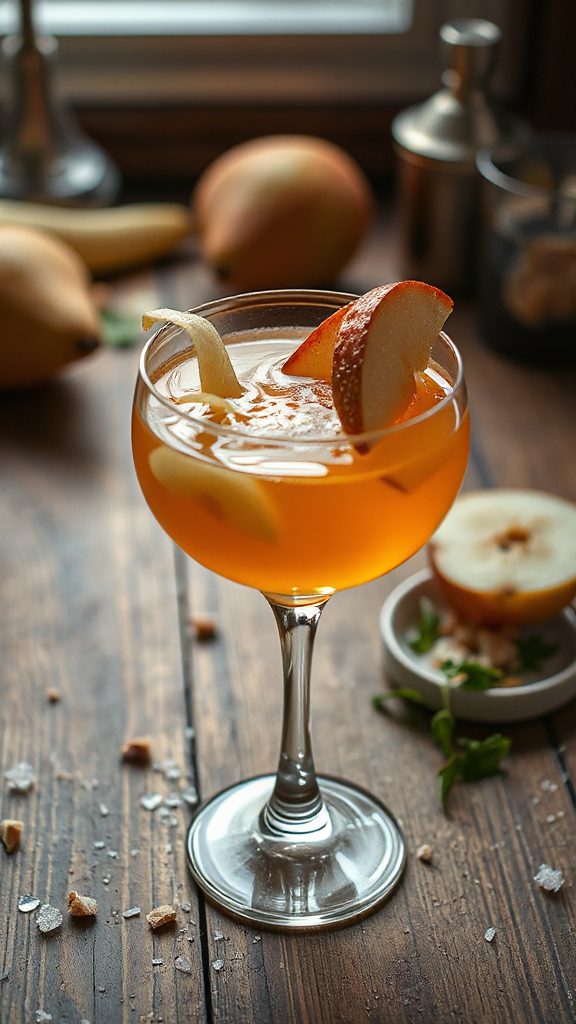 kohlrabi pear gin cocktail kohlrabi pear gin cocktail