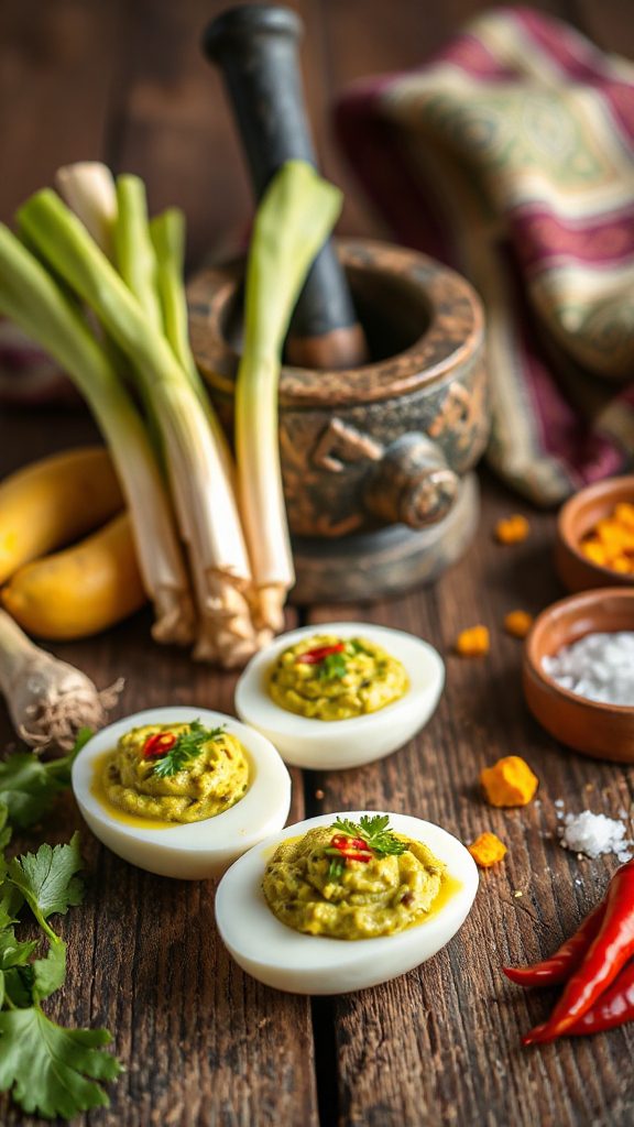 kroeung spiced deviled eggs kroeung spiced deviled eggs