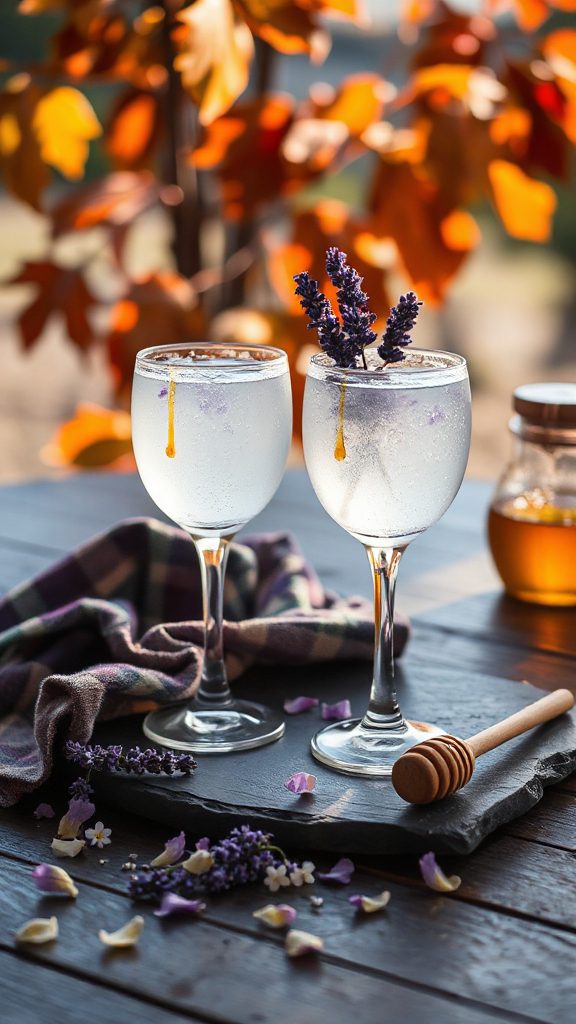 lavender honey coconut cocktail