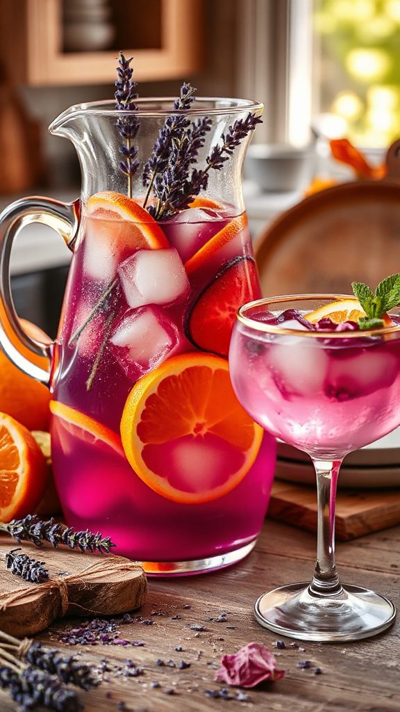 lavender honey fall sangria