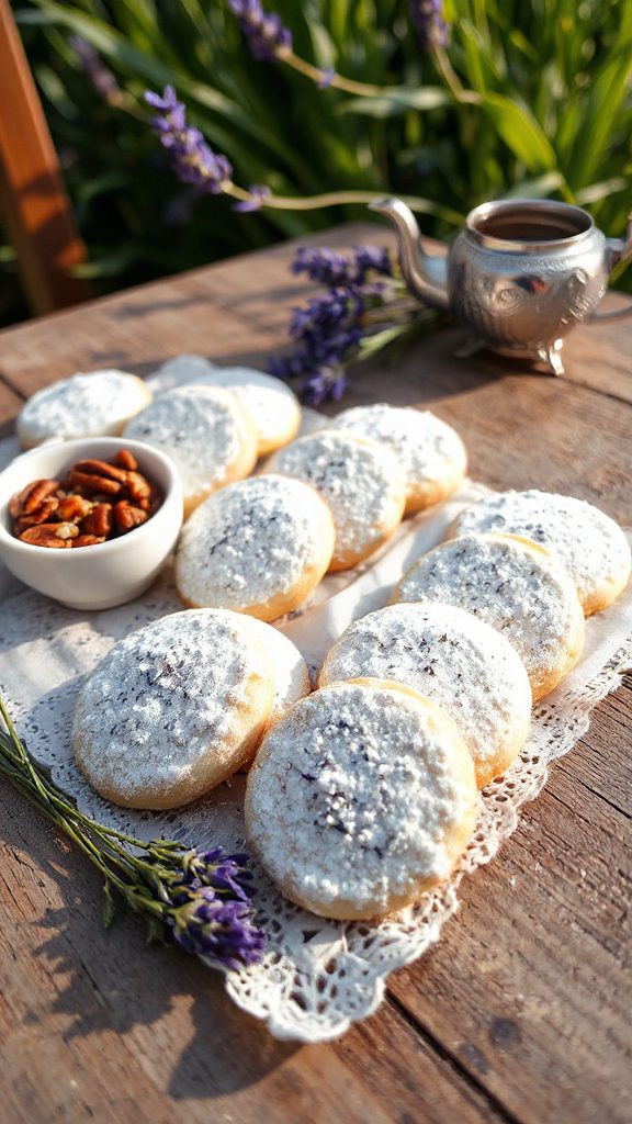 lavender infused wedding cookies lavender infused wedding cookies