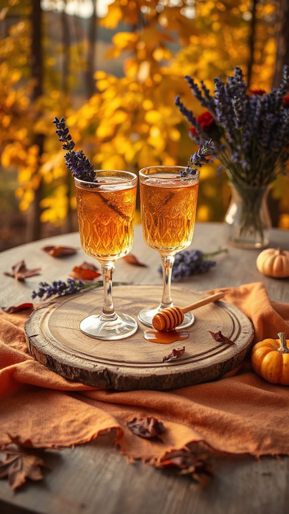 lavender infused whiskey cocktail