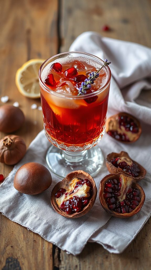 lavender pomegranate cocktail recipe
