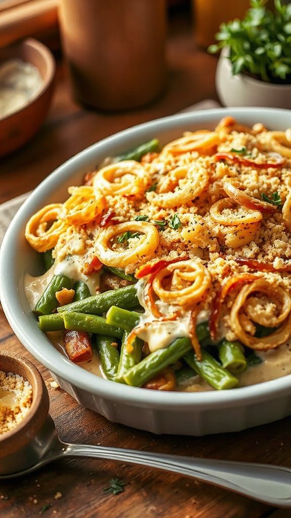 layered crunchy bean casserole