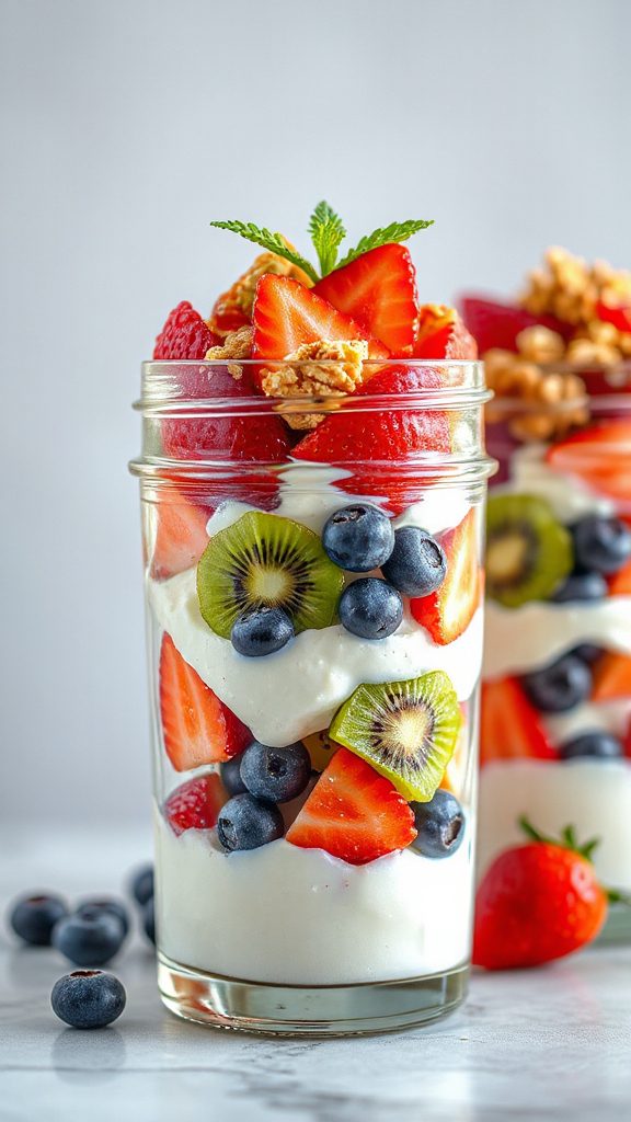 layered fruit yogurt delight
