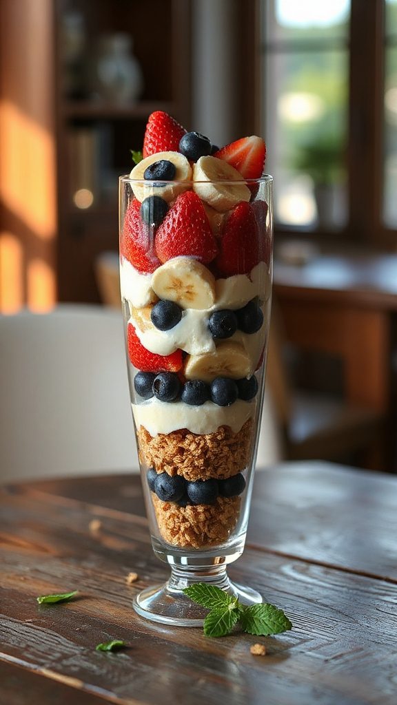 layered parfait lunch ideas