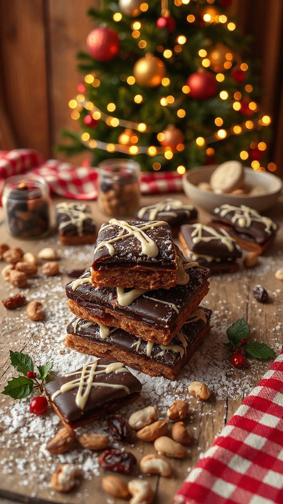 layered spiced holiday cookies