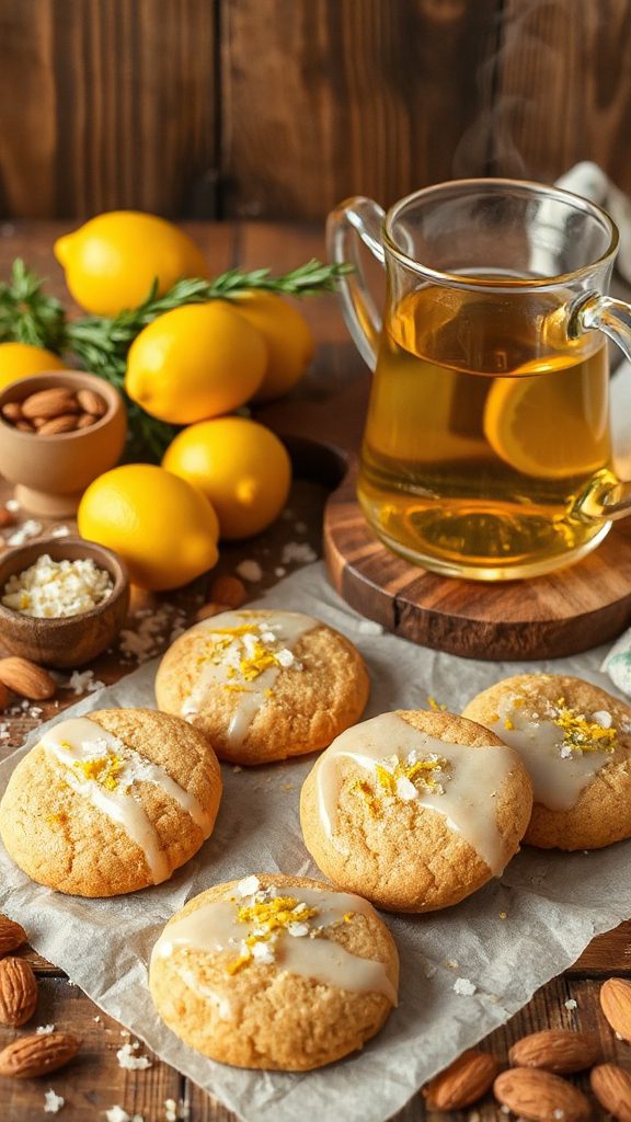 lemon almond flour cookies lemon almond flour cookies