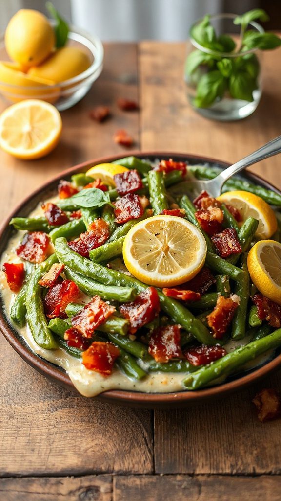 lemon basil green bean casserole