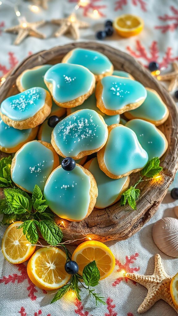 lemon blueberry holiday cookies
