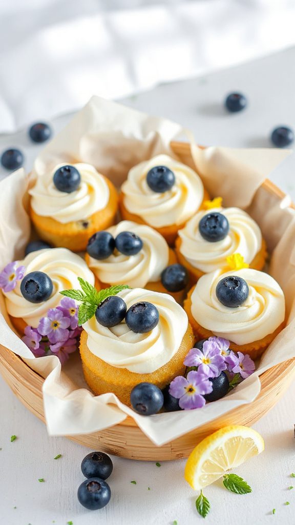 lemon blueberry mini cake
