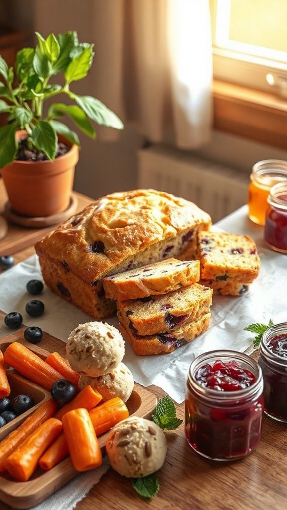 lemon blueberry quick bread