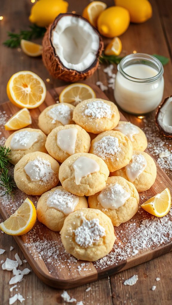 lemon coconut flour cookies lemon coconut flour cookies