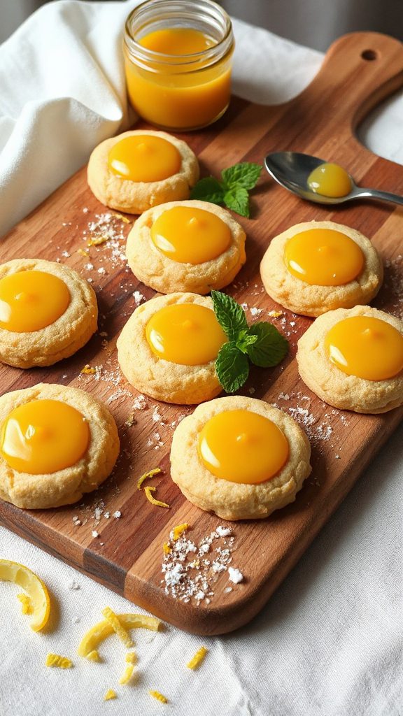 lemon curd thumbprint cookies