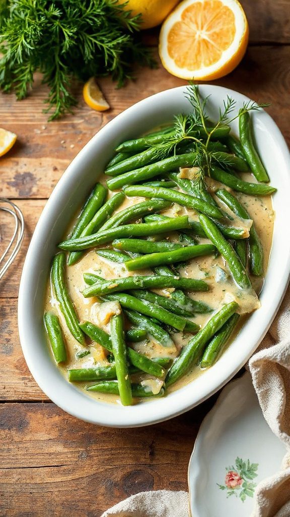 lemon dill green bean casserole