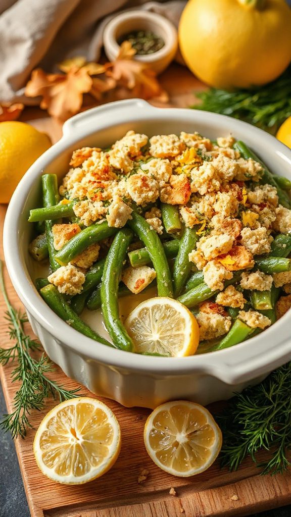 lemon dill green bean casserole