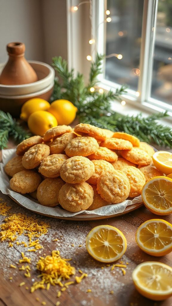 lemon flavored chewy cookies