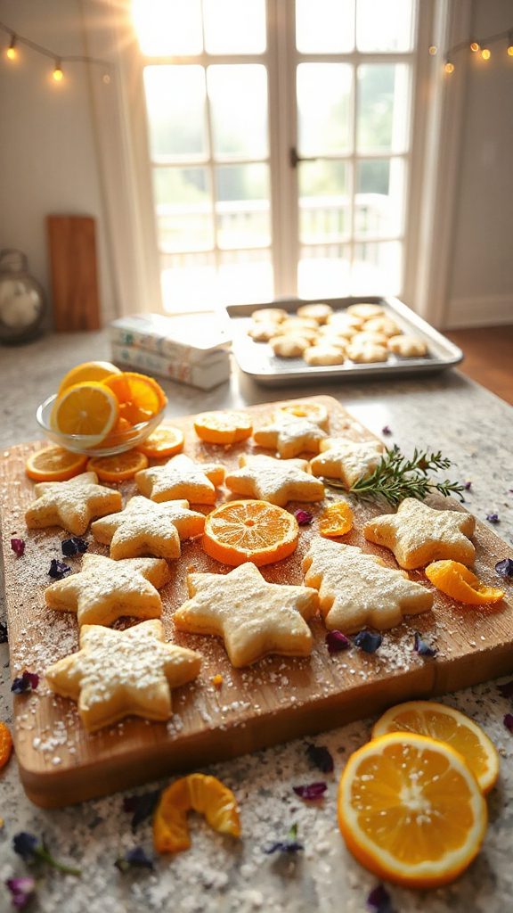 lemon flavored crumbly cookies