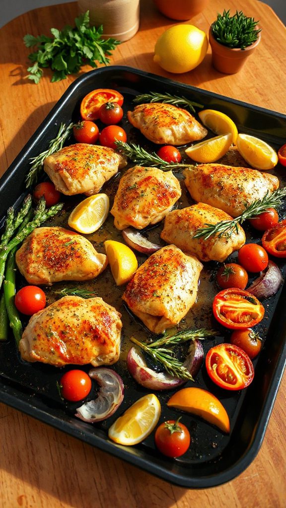 lemon herb chicken dinner