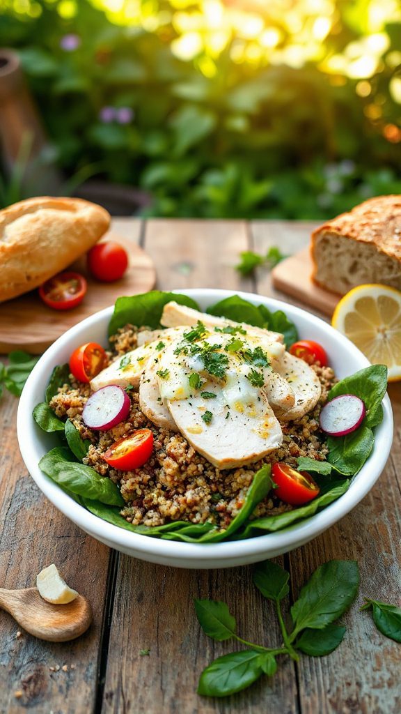 lemon herb chicken salad