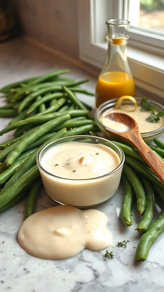 lemon herb green bean casserole