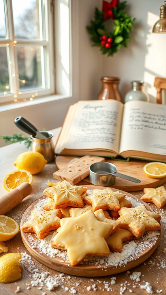 lemon infused holiday cookies