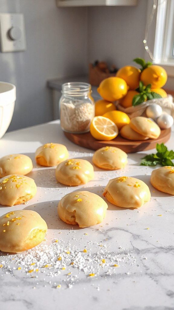 lemon infused sugar cookies