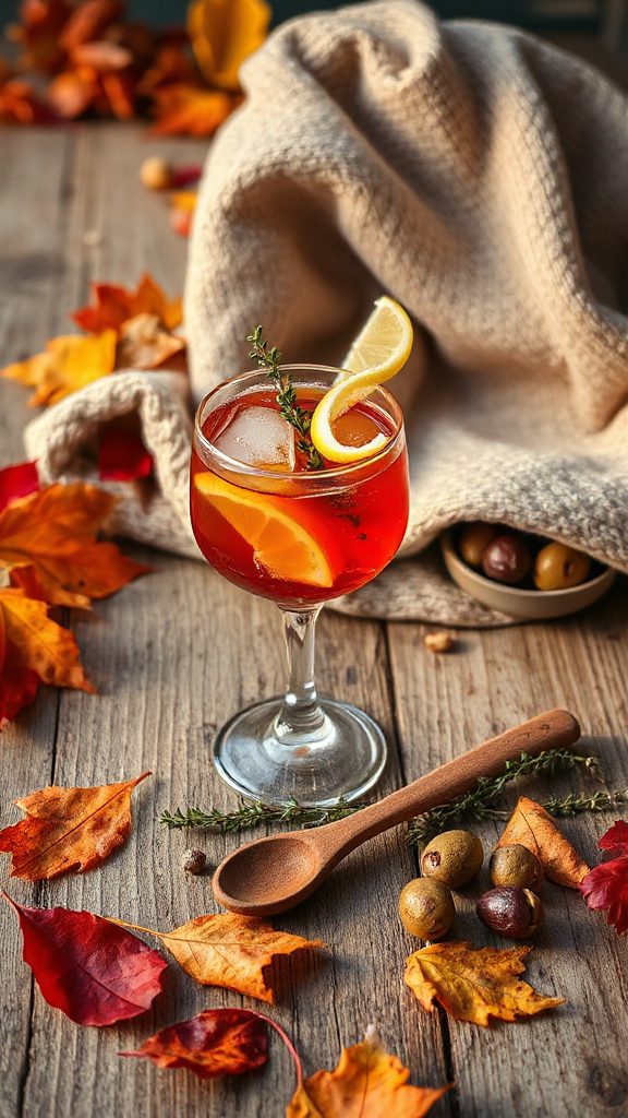 lemon thyme negroni cocktail recipe