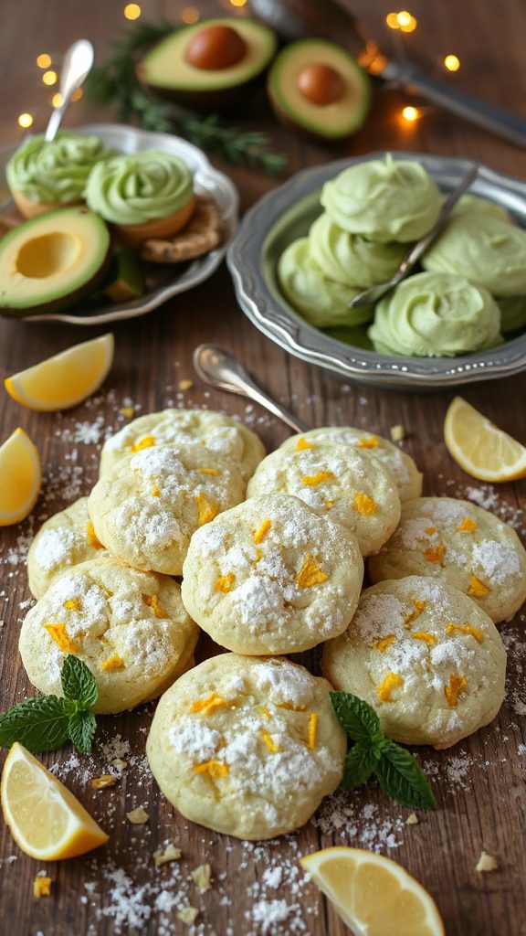 lemon zest avocado cookies