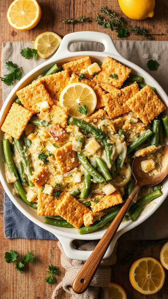 lemon zest green bean casserole