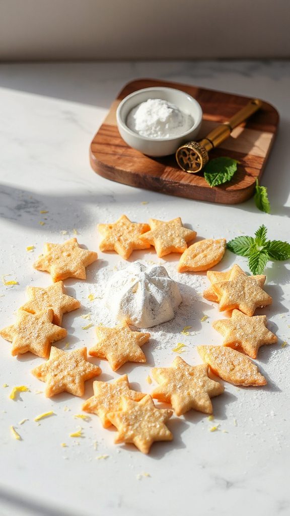 lemon zest shortbread cookies