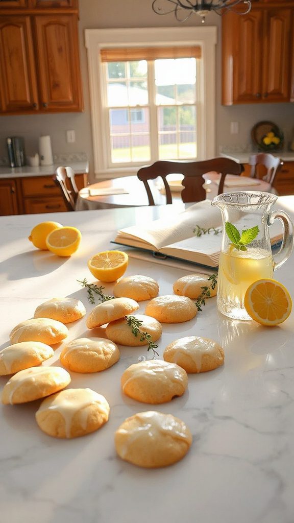 lemonade cookies with zest