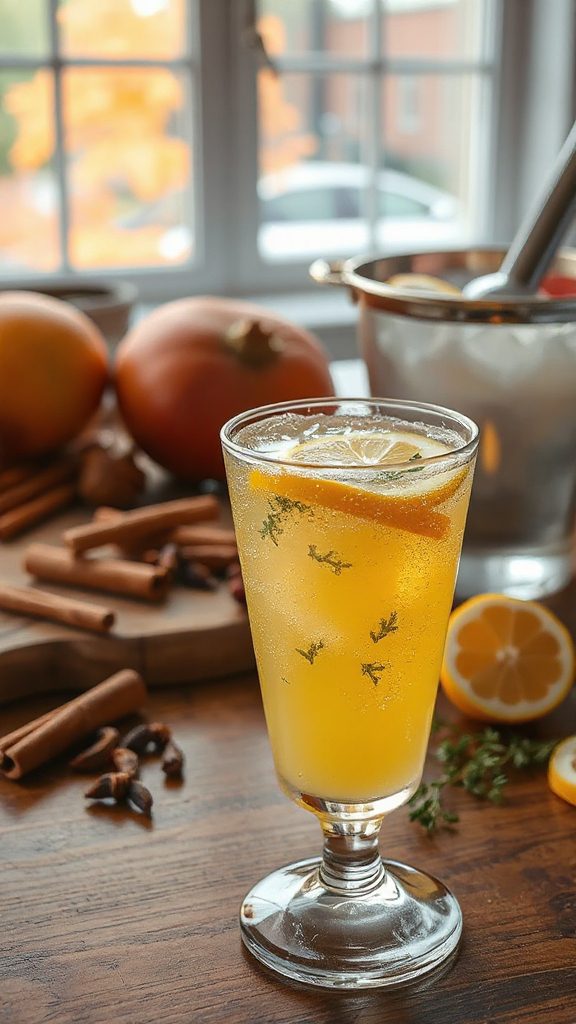 lemony herby sparkling refreshment