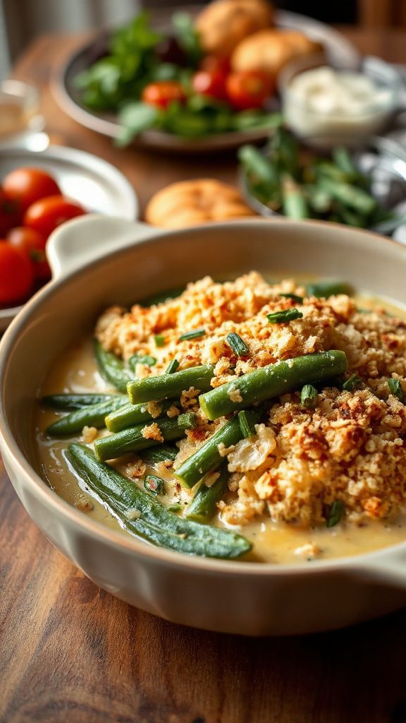 lentil and green bean casserole