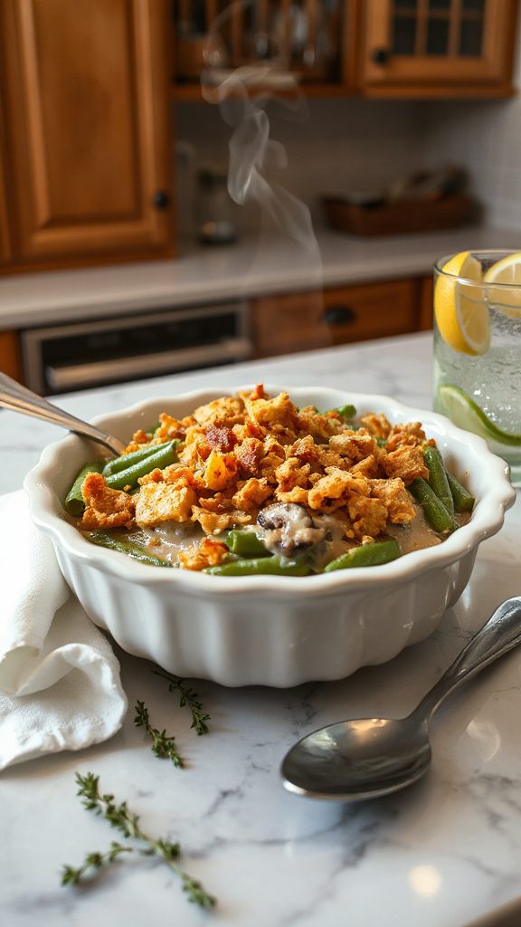 let casserole rest before serving