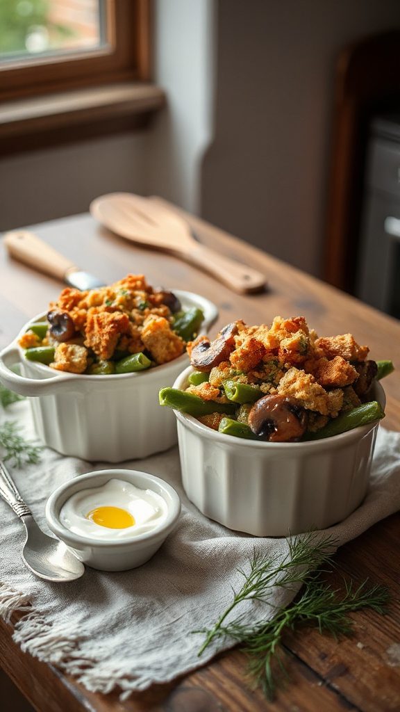 lightened classic green bean casserole