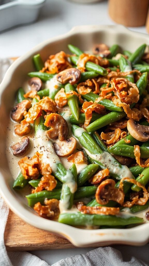 lightened green bean casserole