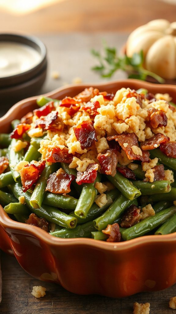 loaded green bean casserole loaded green bean casserole