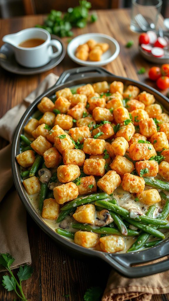 loaded green bean casserole