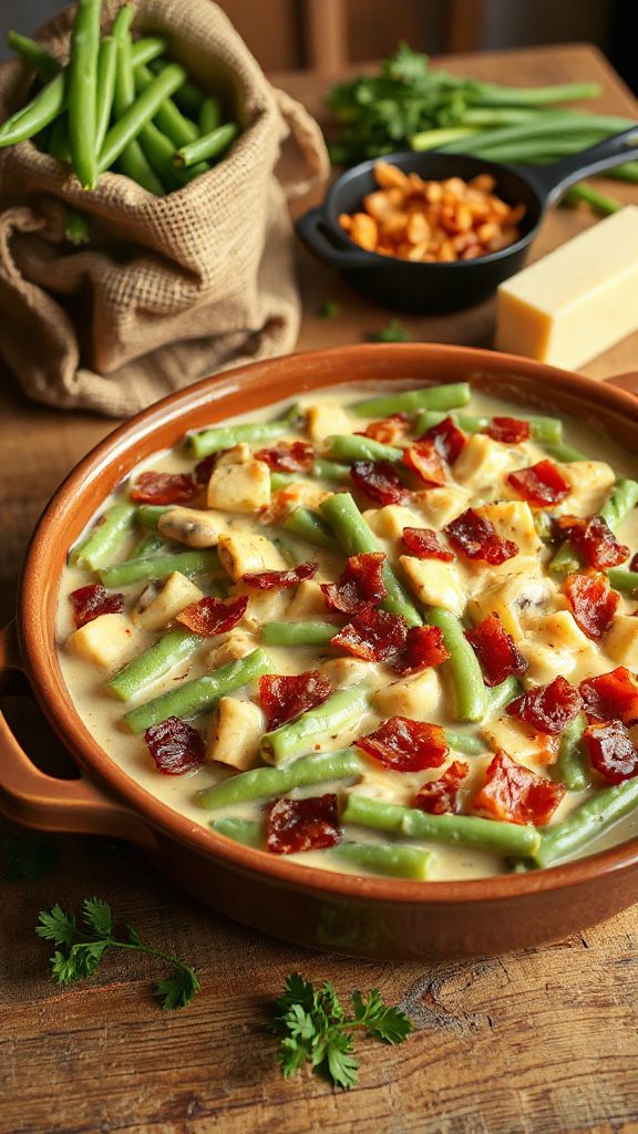 loaded green bean casserole loaded green bean casserole