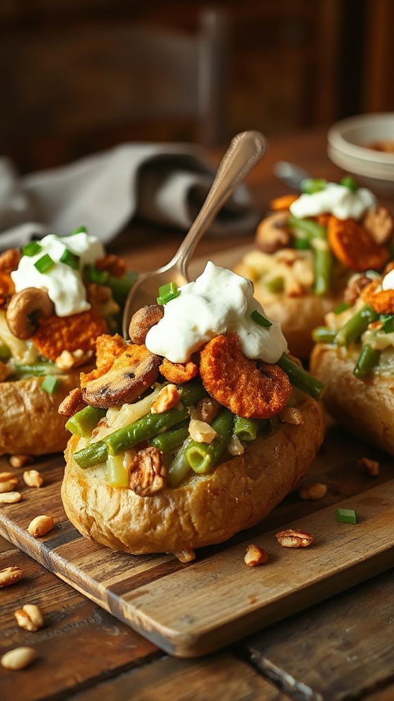 loaded green bean potatoes