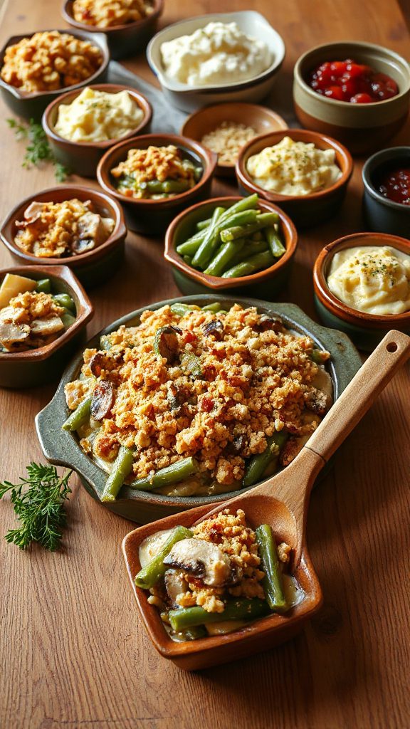 loaded ham green bean casserole