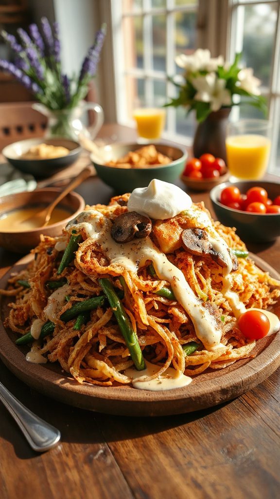 loaded hashbrowns with beans