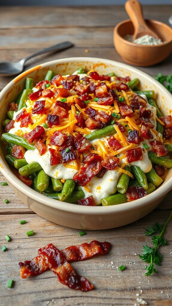 loaded ranch green beans loaded ranch green beans