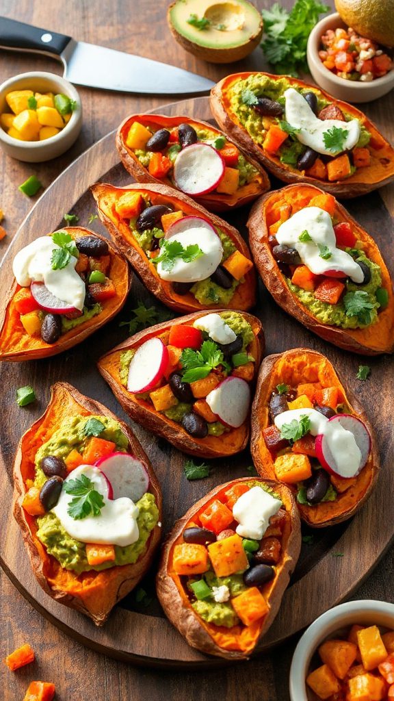 loaded sweet potato skins loaded sweet potato skins