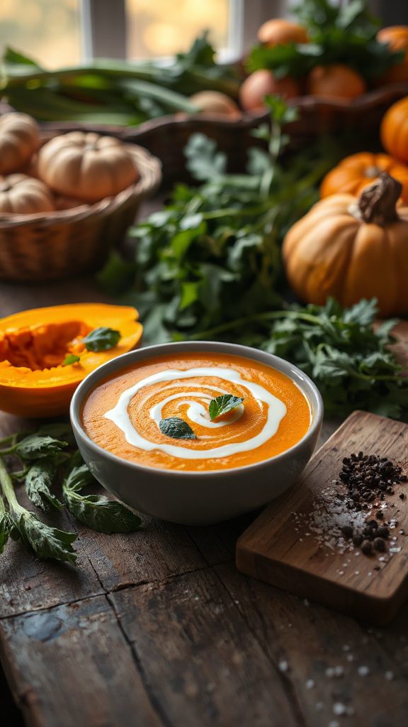 lovage infused butternut squash soup lovage infused butternut squash soup