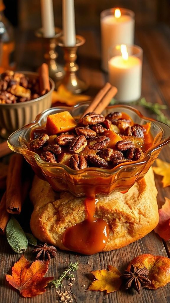 luxurious bourbon maple dessert