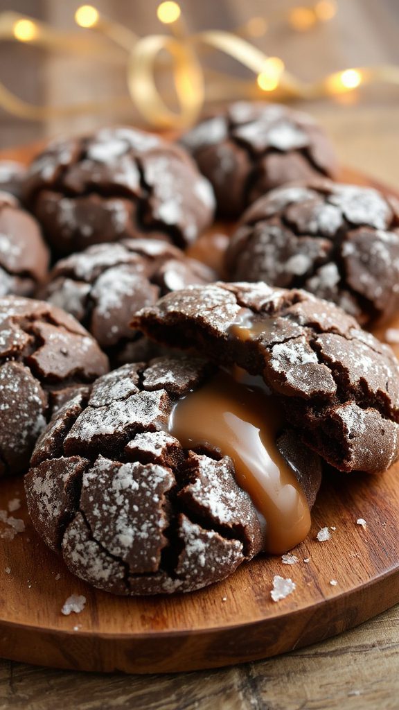 luxurious chocolate caramel cookies
