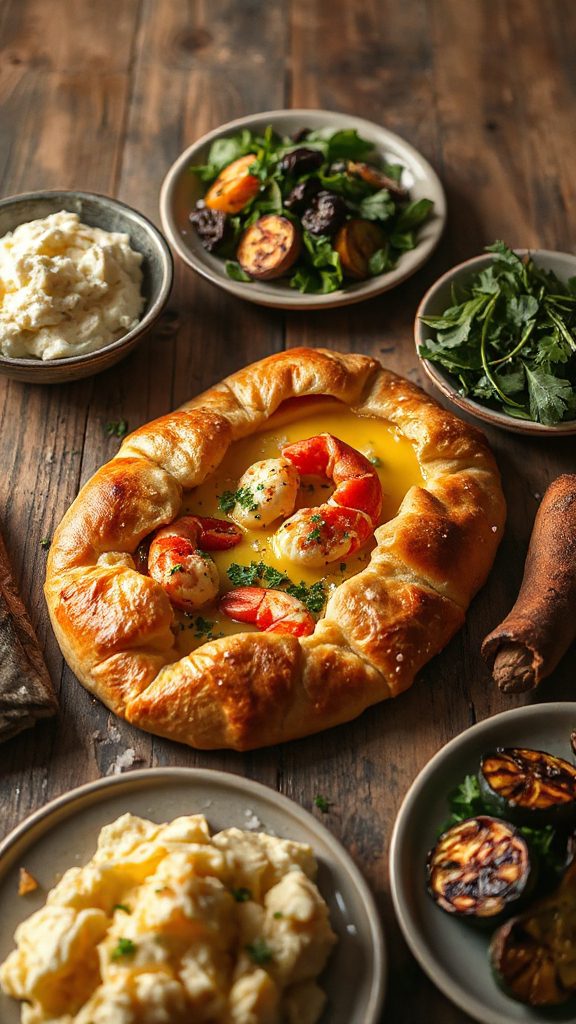 luxurious lobster cheese bread