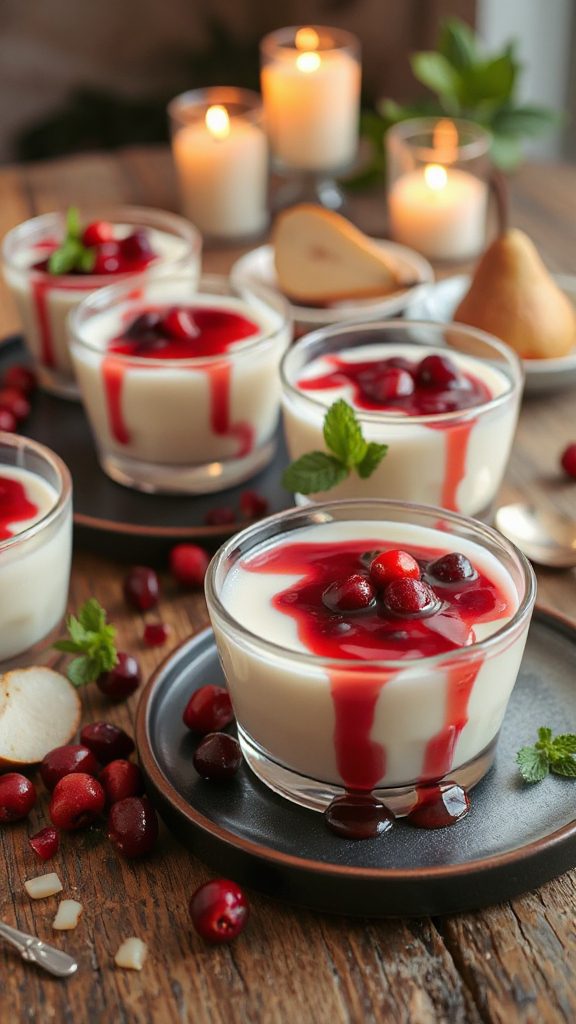 luxurious vanilla panna cotta